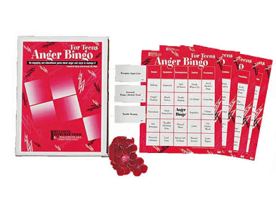 Anger Bingo Game for Teens