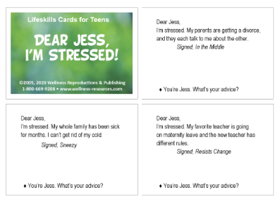 Dear Jess, I'm Stressed! Teen Cards