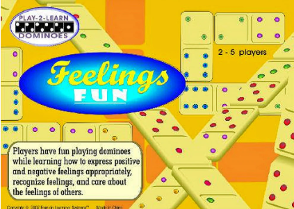 Play 2 Learn Dominoes on Feelings Fun Game