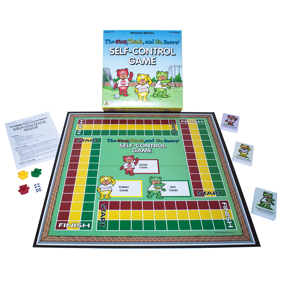 The Stop, Think, and Go Bears Self Control Board Game - Revised