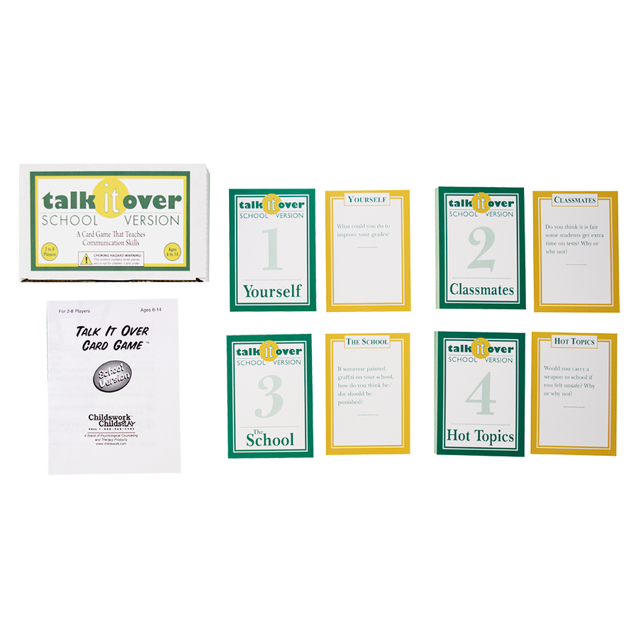 Talk It Over Card Game: School Version