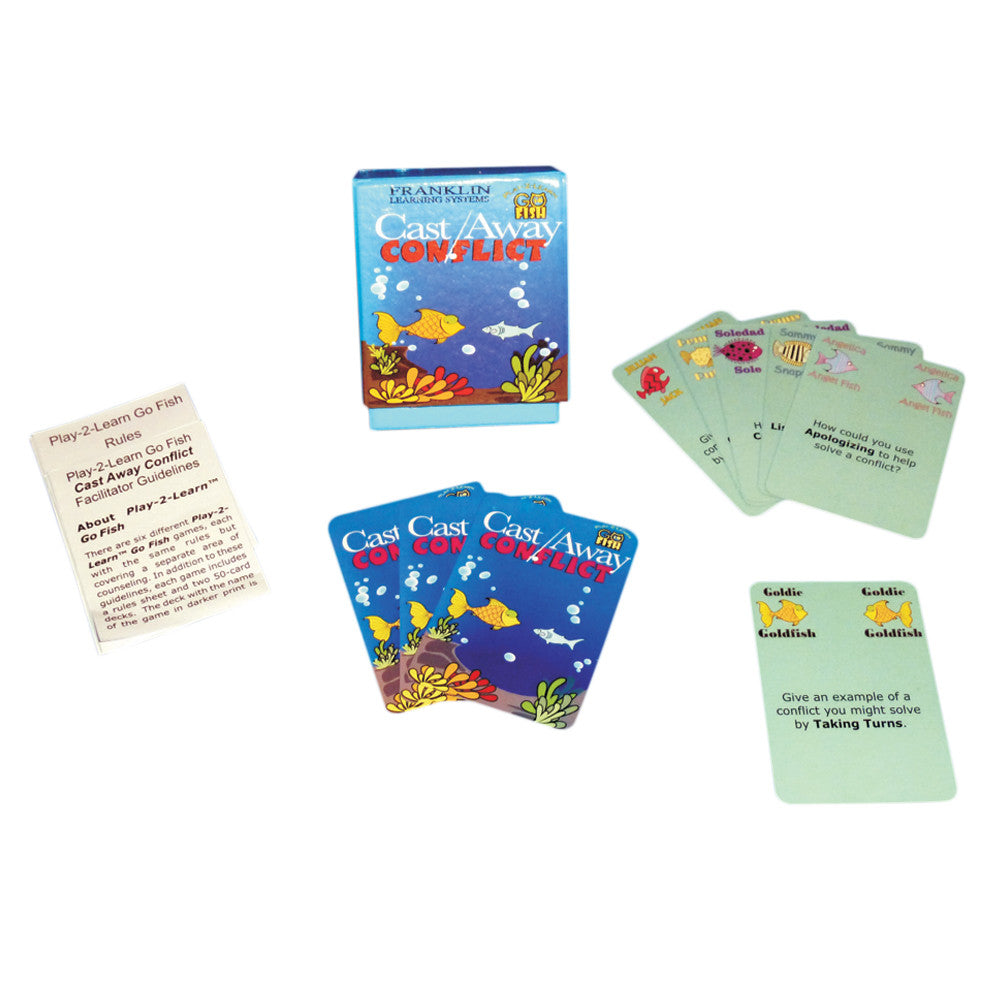 Play 2 Learn Go Fish: Cast Away Conflict Card Game – SR Publications