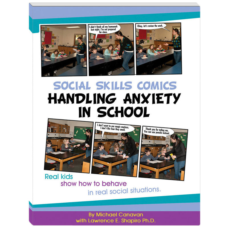 Social Skills Comics for Kids: Handling Anxiety in School