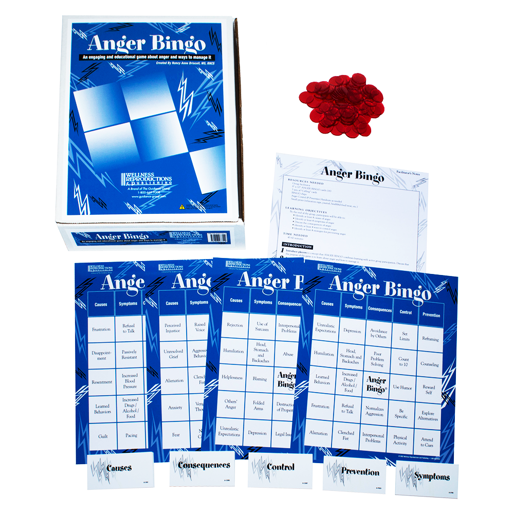 Anger Bingo Game for Adults – SR Publications