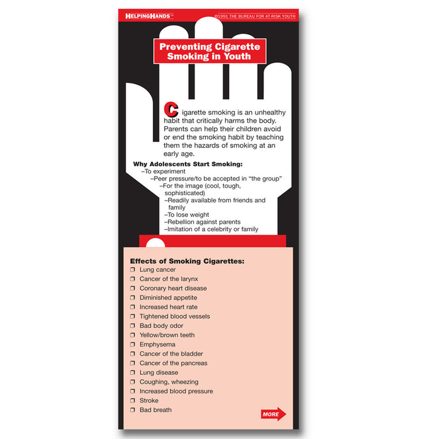 Helping Hands Card: Preventing Cigarette Smoking in Youth 25 pack