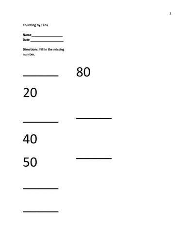 Counting by Tens (10 to 100)
