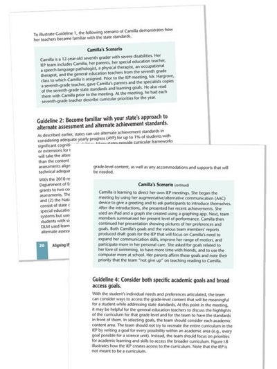 Aligning IEPs to State Standards