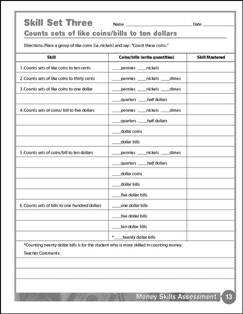 Money Skills: Adapting Math Curriculum